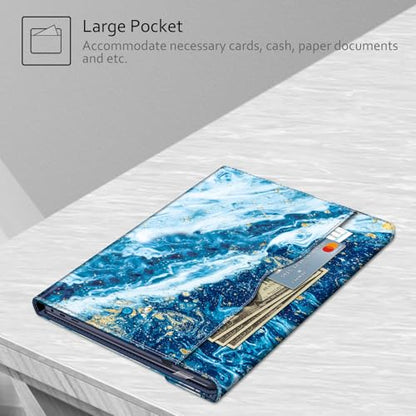 Fintie 15.6 Inch Samsung Galaxy Book 360 PU Leather Sleeve Case with Pocket | Fits for Chromebook Plus XE550XGAA, Book4 NP960XGK, Book3 NP750QFG, Book2 Pro NP950XED, Magnetic Closure, Sandywave - color: SandyWave