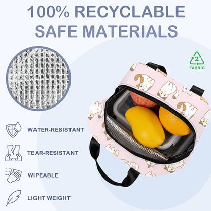 Cute Cartoon Cat Pink Lunch Box,Insulated Lunch Bag for Girls Boys,Reusable Lunch Box for Kids Adults School Student Work Picnic Travel - color: Cute Cartoon Cat Pink
