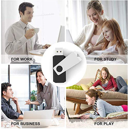 TOPESEL 64GB USB 3.0 Flash Drive 10 Pack Bulk, Thumb Drive USB Stick for Data Storage Backup, Jump Drive Pen Drive Zip Drive Memory Stick with Indicator, USB Storage Flash Drive Swivel Design, Black - size: 10 Pack 64GB USB 3.0