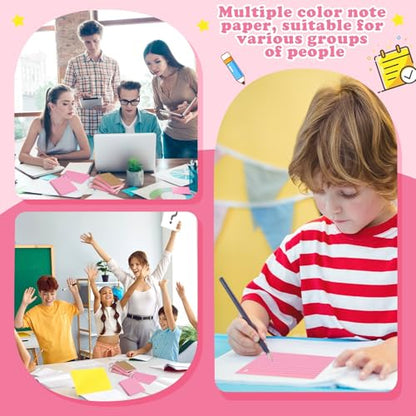 Pink Index Cards 3x5 Inch Lined Flash Cards with Ring Heavyweight Flashcards Note Cards for Studying School Supplies College, 200 Count - color: Pink, size: 3x5