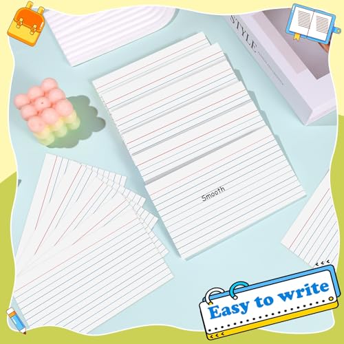 White Index Cards 3x5 Inch Flash Cards Note Cards for School College | 240 Count Heavyweight Flashcards, Nursing School Essentials - color: White-240 Count, size: 3x5