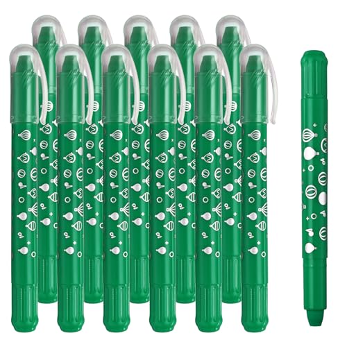 PATIKIL Watercolor Gel Crayon, 12Pcs Washable Twist Coloring Crayons Bulk Blendable for Coloring, Drawing, Painting, Green Crayon - color: Green