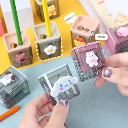 2PCS Pencil Sharpener, 2PCS Pencil Sharpener, Lip Liner Sharpener, sharpened Pencil, Children's Pencil, Office Supplies, School Supplies, School Halloween Gifts, Christmas Gifts (Little Dog) - style: Little Dog