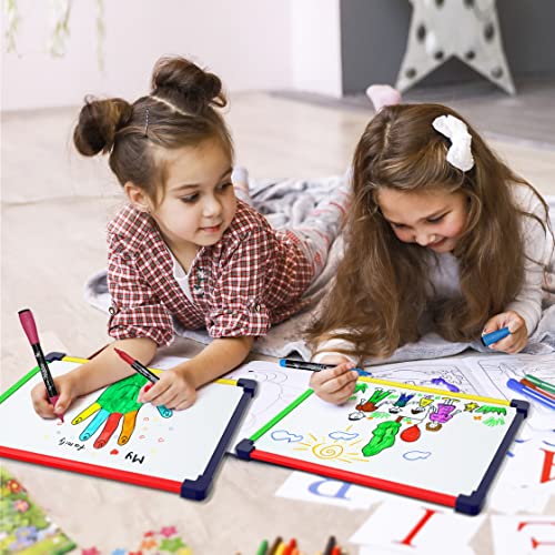 10 Pack Small White Board Dry Erase Board for Kids Portable 9"x12" Drawing Magnetic Mini Whiteboard White Board for Students Teachers School Supplies Lapboard Small Dry Erase Board for Kids & Erasers - style: Set of 10 Boards & Erasers