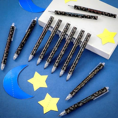 Sinload 60 Pcs Mechanical Pencil Bulk, 0.7 mm Cute Motivational Mechanical Pencil for Writing, Sketching, Drawing, Gifts from Teacher Reward Office Supplies Bee Party(Space) - style: Space