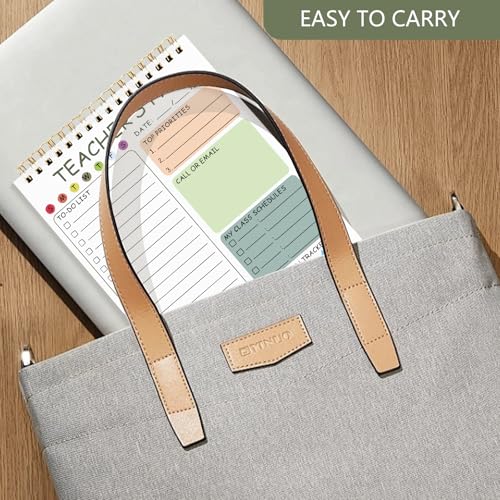 Newkita Teacher To Do List Notepad, 8.3x5.8 Inch Teacher Notepad, Spiral Checklist Notebook for Class Schedules, Daily Planner, School Tasks and Goal Setting (Green) - color: Green