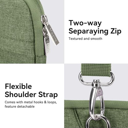 Voova Laptop Bag 15.6 Inch, Waterproof Computer Sleeve Carrying Case with Shoulder Straps & Handle Compatible with Macbook Air 15 M2/M3/M4, MacBook Pro 15/16, 15-16 Inch Hp Dell Lenovo, Army Green - color: Army Green, size: 14-15.6In & 2019 New Macbook Pr
