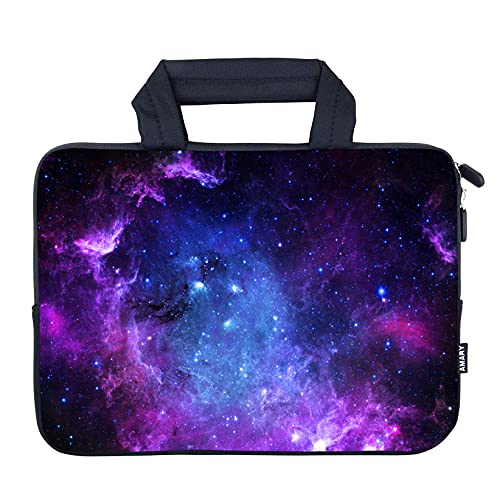 AMARY Laptop Sleeves 11.6" 12" Laptop Handle Bag Neoprene Notebook Carrying Pouch Chromebook Sleeves case (Stars) - color: Stars