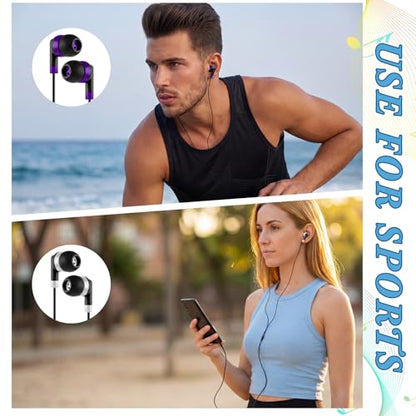 Kigeli 300 Packs Bulk Earbuds Headphones Wired Earphones for Classroom Kids Colorful in Ear Students Ear Buds with 3.5mm Jack for Laptop School Library Supplies, No Microphone (Interlaced Black) - color: Interlaced Black
