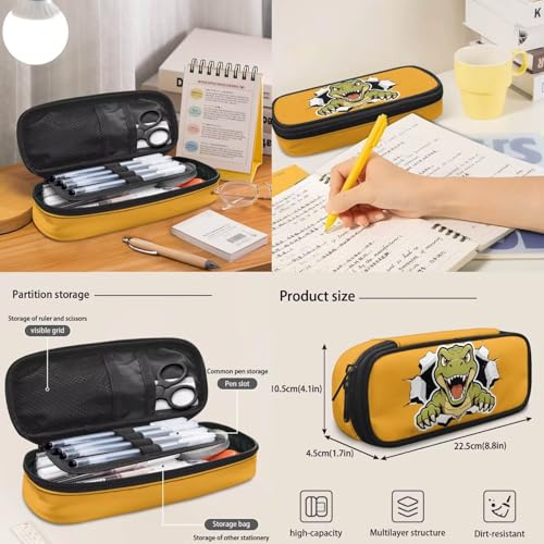 Boys Cool Dinosaur Print 4 in 1 Backpack Set - Kids Elementary School Bookbag with Lunch Bag Pencil Case Water Bottle Holder, Back to School Supplies - color: Cool Dinosaur