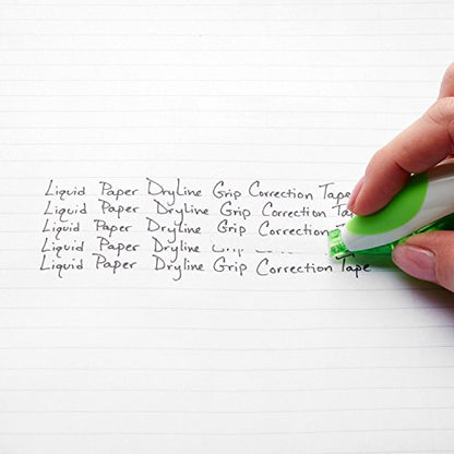 Paper Mate Liquid Paper DryLine Grip Correction Tape | Pink & Blue | 2 Count