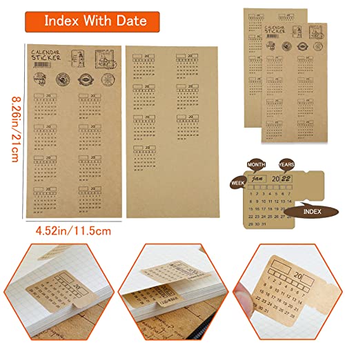 DY.2ten Refillable Notebook Set - 3 Pack Lined Refill Paper, Clear Zipper Binder Pockets, Dividers, Index Tabs, Ruler Marker - color: A5 Lined Paper
