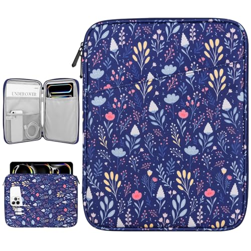 Dadanism 13 Inch Tablet Sleeve Bag Carrying Case, Night Blue | Fits iPad Air 13" M4/M3 2026/2025, iPad Pro 13" M5/M4 2025, iPad Pro 12.9", Galaxy Tab S10+ 12.4", Remarkable Paper Pro 11.8" - color: Night Blue, size: 13 inch