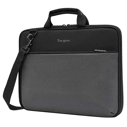 Targus Work-In Plus Case with Slim Profile, Soft Touch Interior, Large Front Pocket Pouch, Protective Sleeve fits 13-14-Inch Laptop Chromebook, Black (TED015GL) - size: 14 inch, style: Plus Case