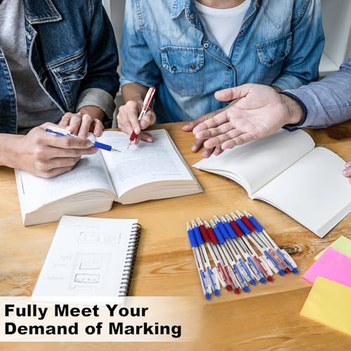 Sayglossy 200 Pack Blue Gel Ink Pens Bulk, 1.0mm Retractable Click Point Ballpoint Pens Smooth Writing with Comfortable Grip for Back to School Office Classroom Business Home Work Supplies - color: Blue