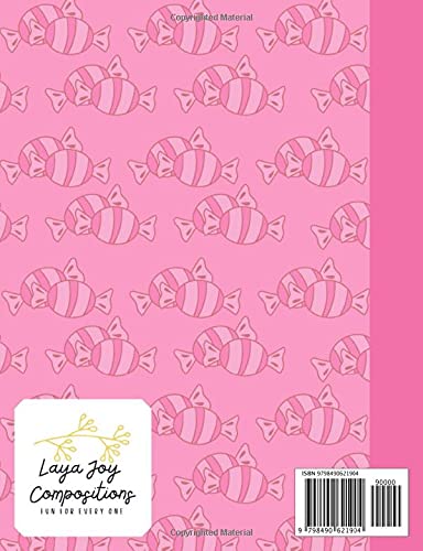 Primary Composition Notebook: Draw and Write Story Journal, Pink Candy Ballerina Cats