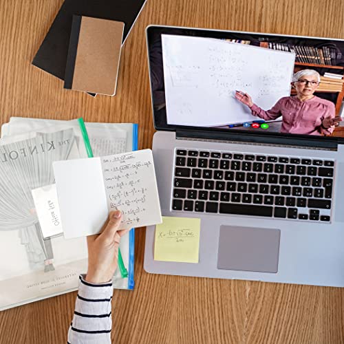 YoeeJob 8 Packs 3-Hole Clear Zipper Binder Pockets, Binder Insert Pages with Card Slots Suitable for School or Office to Organize Document, Black - color: Black-8 Packs