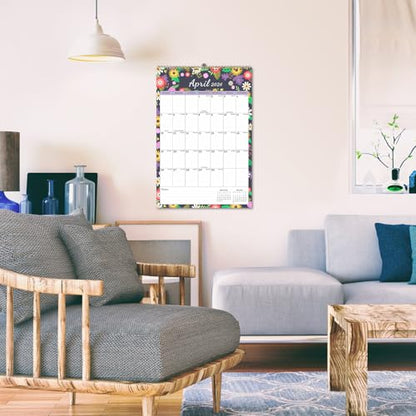 Lbylyhxc 2026 Calendar -18 Monthly Wall Calendar 2026 from Jan 2026 to Jun 2027, 17 x 12 Inches.Thick Paper with Julian Dates Large Wall calendar 2026 for New Year Presents (Large Wall Calendar Flower B) - color: Large Wall Calendar Flower B