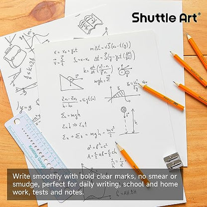 Shuttle Art 360 Pack #2 HB Golf Pencils, Wood-cased 3.5” Mini Pencils Bulk, Pre-sharpened Small Pencil for Kids Teachers Writing Marking Sketching, Classroom Essentials, Back to School Supplies - color: Yellow
