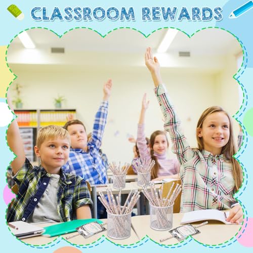 Tenceur 24 Set/48 Pcs Back to School 4th Graders Pencils and Cards Set, Fourth Grade Motivational Wooden Pencil with Erasers, Composition Book Greeting Note for Student Classroom Reward Gift - style: 4th Graders