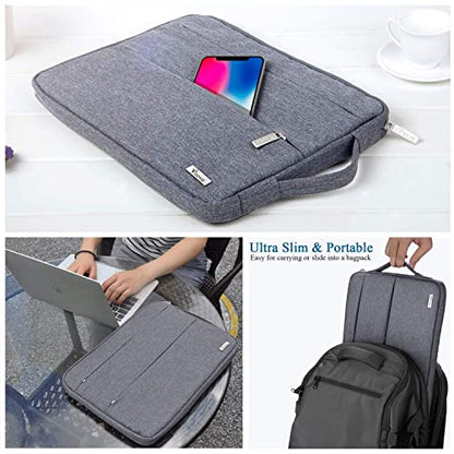 Voova Laptop Sleeve Carrying Case 14 15 Inch Compatible with MacBook Air 15 M2/M3/M4 2022-2025, MacBook Pro 15, Hp Chromebook 14, Waterproof Slim Computer Cover Bag,Grey - color: Grey, size: 14-15 Inch