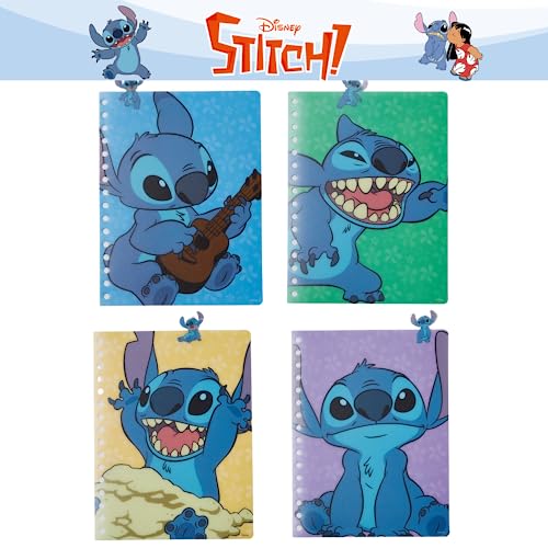Innovative Designs Stitch Tab Journal Notebook, Spiral Bound, 96 Lined Pages, 8 x 7 inches, Blue - style: Stitch