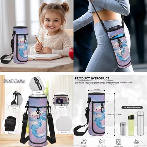 CLOHOMIN Adorable Axolotl Kids Backpack Set 3PCS with Lunch Box 3rd Grade/4th Grade Cute Book Bag and Lunch Bag for Girls Age 5-6Schoolbag Set of 3 Insulated Water Bottle Carrier with Strap - color: Adorable Axolotl