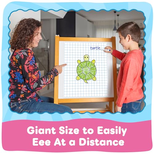 Magnetic Graph Grid Paper,21.3" x 16.5" Dry Erase Chart Paper for Whiteboard Homeschool Essentials Teacher Must Haves,Math Classroom Teaching Supplies