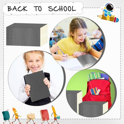 Handepo 100 Pack A5 Composition Notebooks Bulk 5"x8" Wide Ruled Gray Soft Cover Journals, 60 Pages Journals Bulk School Supplies for Students Classroom Office - color: Gray, size: A5
