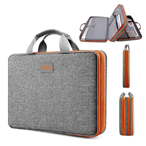ZINZ Slim Expandable Laptop Case 13 Inch Sleeve Upgraded Protective Durable TSA Handbag for 13" MacBook Air/Pro/Neo M5/M4/M3/M2/M1, iPad Pro 12.9, Surface Pro 3/4/5/6/2017 12.3", XPS 13,G01OG01 - color: G01og01, size: 13"