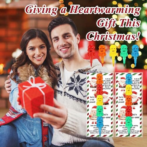 Sayglossy 24 Sets Christmas Santa Claus Crayons Party Favors 4 Colors Xmas Stacking Crayons with Double Sided Coloring Postcard Christmas Party Gifts Prize Bulk for Holiday Goodie Bag Stuffers - style: Santa Claus