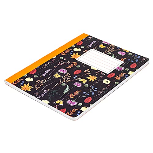 Pukka Pad, Composition Notebooks - 48 Pack of Journals Featuring 140 Pages of College Ruled 80GSM Paper with Sturdy Cover Stock - 9.75 x 7.5in - Bloom - color: Bloom, size: 48 Pack
