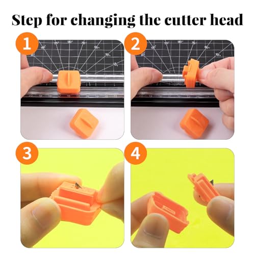A4 Paper Trimmer 1-Piece - Paper Cutter Slider with Safety Blade, Sharp Slicer for Gift Cards, Photos & Cardstock, Easy Office/Craft Tool