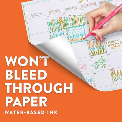 Paper Mate Flair Felt Tip Pens Medium Point Black | 0.7mm | Smear Resistant | Water-Based | Pack of 144 - color: Black (Pack of 12)