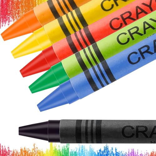 Jeffbaubl Bulk Crayons,30 Boxes of 12-Packs Color Crayons, Bulk Crayon Individual Packs,Washable Crayon,Crayons Party Favors for Classroom Restaurants School Supplies(12 Colors