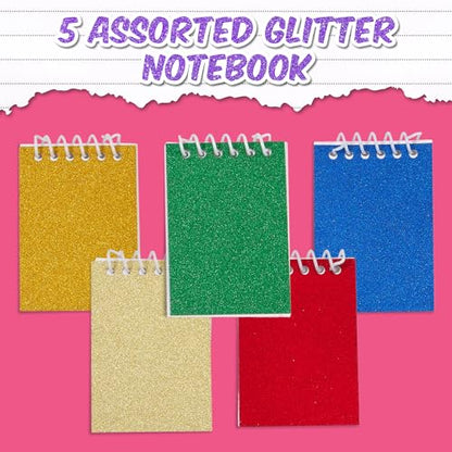 Playbees Mini Prism Spiral Notepads - 24PK Bulk Small Pocket Mini Notebooks for Kids, 2.5 Inch x 3.6 Inch - 20 Sheets Per Book, Top Bound Spiral Memo Note Pads for Party Favor Gifts and Goodie Bags