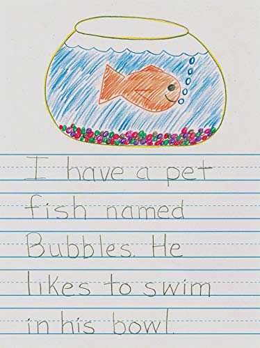 Pacon 2656 Newsprint Handwriting Paper, Picture Story, 7/8" x 7/16" x 7/16" Ruled 9" x 12", Ruled Short, 500 Sheets - size: 500 Sheets, style: With Skip Space