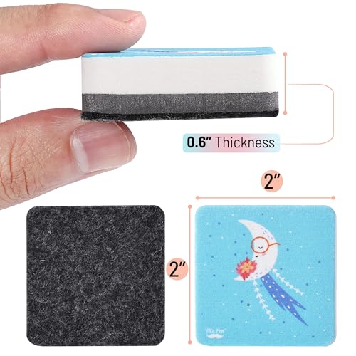 Mr. Pen- Mini Magnetic Dry Erase Erasers, 2" x 2", 24 Pack, Boho Style | Small Magnetic Whiteboard Dry Erase Erasers Bulk for Kids, Teachers, Students and Classroom Supplies - color: Boho, size: Square