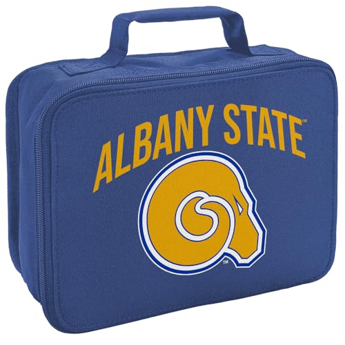 Campus Lab Albany State University Primary Logo Insulated Soft Sided Lunch Box - Reusable Lunch Bag For School Office Work, BPA Free, Royal - color: Albany State University