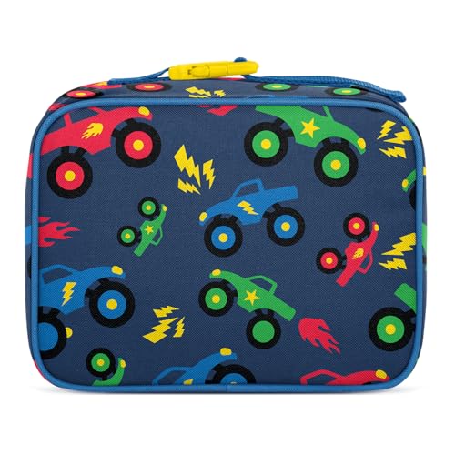 Simple Modern Kids Lunch Box & Insulated School Lunch Bag | Monster Truck | Hadley Cute Lunch Box for Girls, Boys, Toddlers | Fits Bento Box, Lunch Containers | Small Lunch Bag | Monster Truck Rally - color: -Monster Truck Rally