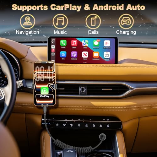 USB A to USB C Coiled CarPlay Cable [2-Pack, 3ft], Auto Coiled Retractable iPhone Car Cord Retractable Fast Charge Cord for Car, Compatible with iPhone 17/16/15 Plus/Pro/Pro Max/Samsung Galaxy S23