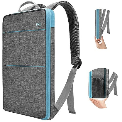 ZINZ Slim & Expandable Laptop Backpack Water Resistant Backpack Travel Backpack Compatible with MacBook Air/Pro/Neo 13-14 inch, XPS 13/14, Surface 13.5" and Most 13-14 Notebooks，G01BL01 - color: G01bl01, size: 13"-14"