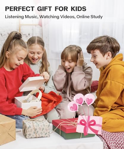 Kids Bluetooth Headphones, Over Ear Children's Wireless Bluetooth 5.3 Headsets, Built-in Mic, Comfortable Wear & HD Sound, Kids Headphones for Boys Girls School Travel iPad Tablet (Beige) - color: Beige