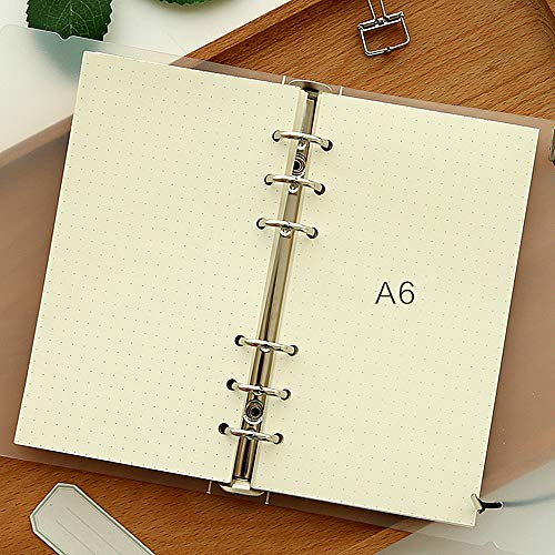 A6 Planner Refill Paper,3.58-x-6.77",100gsm Paper, 80 Sheets(160 Pages),Dot/Line/Grid/Blank Designs Included, for 6 Holes Filofax, 6 Holes Binders(Harphia,SCB-816-A6) - color: 80 Sheet, size: A6