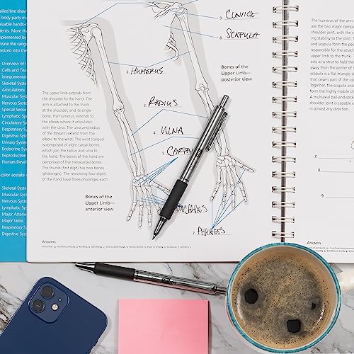 Zebra Pen STEEL G-402 Retractable Gel Pen, Black Ink, 0.5mm, 2-Pack - color: Black B, size: 1 Count (Pack of 2)