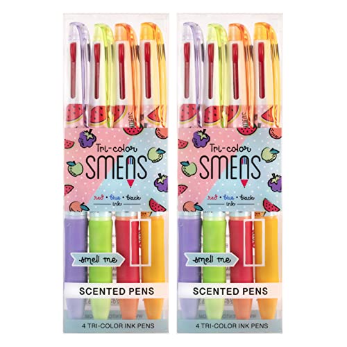Tri-Color Smens (2 Pack)- Scented Pens, 4 Count - color: Tri-Color (2 Pack of 4 Count)