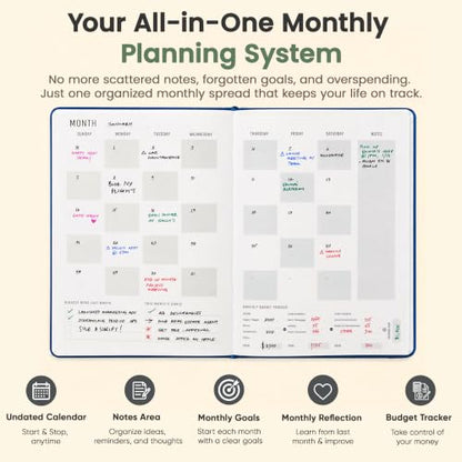 Hourly Planner & Appointment Book (8.5” x 11”) - Premium Hourly Planner with Daily Schedule & 30-Minute Time Slots for Better Time Management by PRODUCTIVITY STORE (A4, Navy) - color: Navy Blue