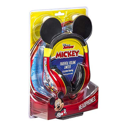 eKids Mickey Mouse Kids Headphones with 3.5mm Audio Jack, Wired Headphones for School, Home or Travel (Mickey Mouse) - color: Mickey Mouse