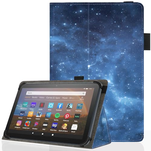 Universal 10 10.1 Inch Android Tablet Case,Slim Folding Stand Cover for All 9"-10.5" Touchscreen Tablet Case with Stylus Pen Holder,Starry Sky 02 - color: Starry Sky 02