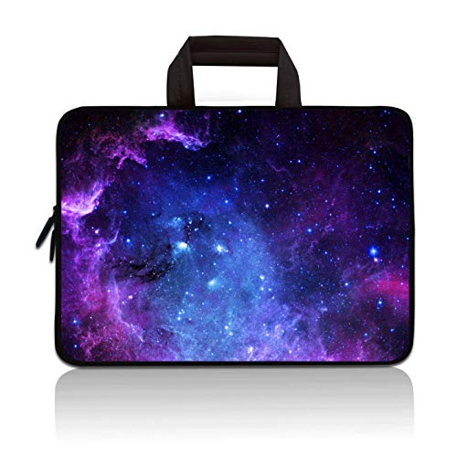 Universal 7~9 inch Kids Tablet Portable Neoprene Zipper Carrying Sleeve Case Bag Fits 7" 8" 8.5" 8.9" 9" iPad mini 5 4 3 2 1, Galaxy Tab A 8.0 (Purple Galaxy) - color: Purple Galaxy